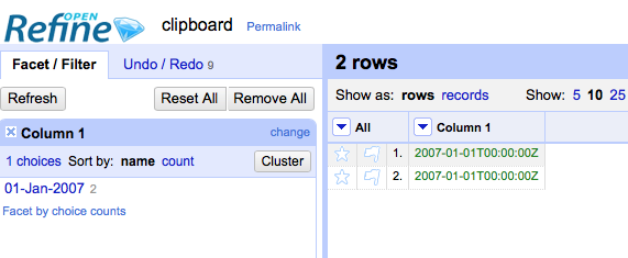behaviour of date number and boolean values in a test list facet is facet def