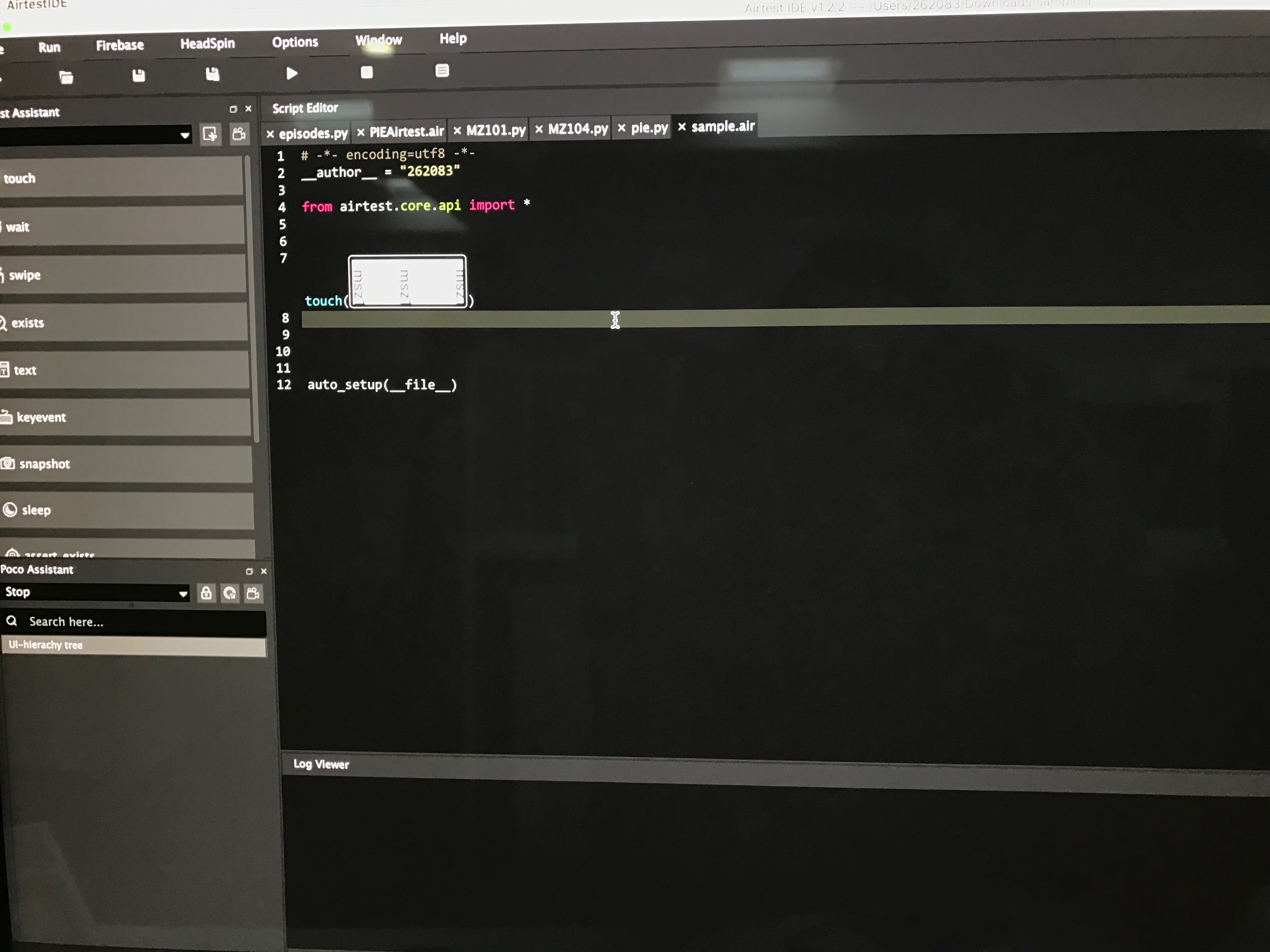 User is not able to select the desired object to perform functions ...