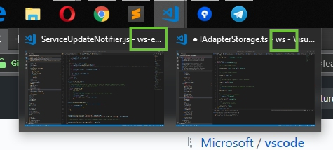 Folder/Project Name is on first position in task bar title · Issue ...