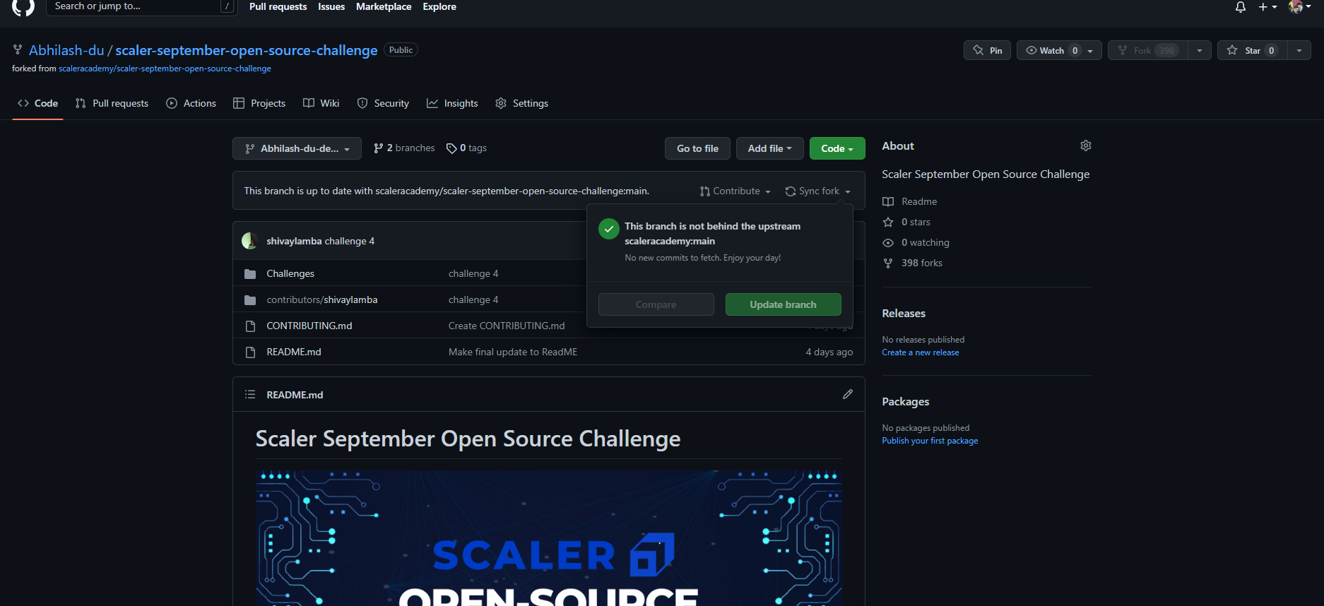 Challenge 1, 2, 3 and 4 · Issue #449 · scaleracademy/scaler-september ...