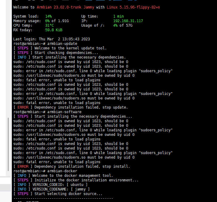 安装docker出现错误 · Issue #1124 · ophub/amlogic-s9xxx-armbian · GitHub
