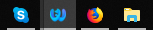 Conventional taskbar