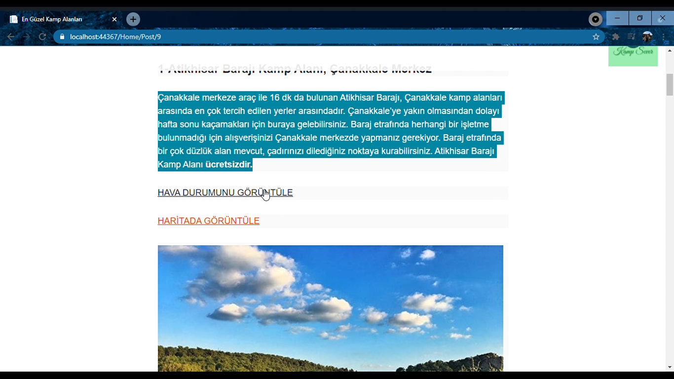 GitHub - Buse5/CampWebSiteProject
