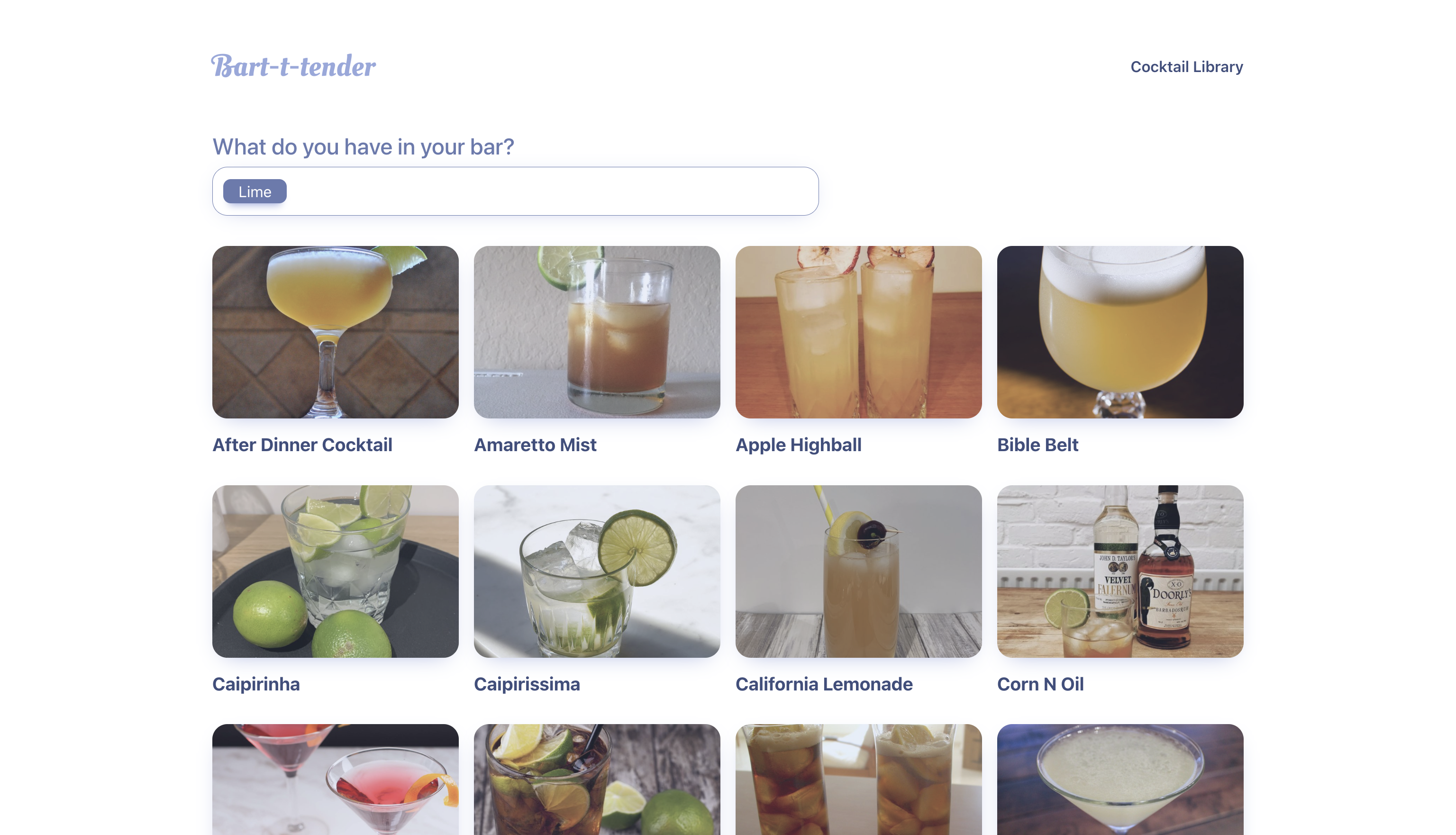 GitHub - olga-urentseva/bartender: Bartender is the web application ...