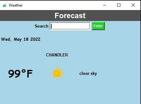 GitHub - jmaurice22/weather_gui: Tkinter weatehr gui