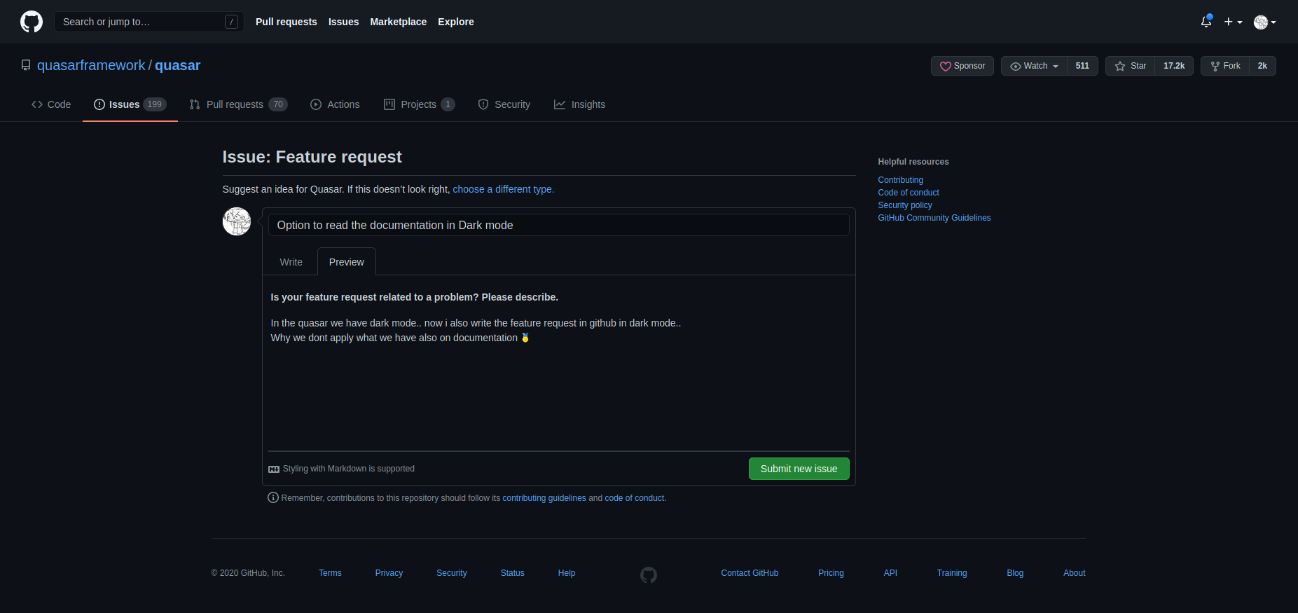 Option to read the documentation in Dark mode · Issue #8275 ...