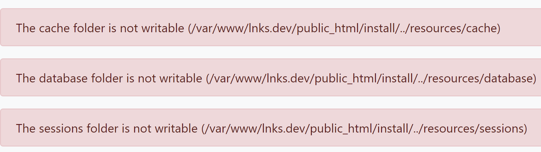 Install Errors with Not Writable Directories · Issue 228 · sergix44