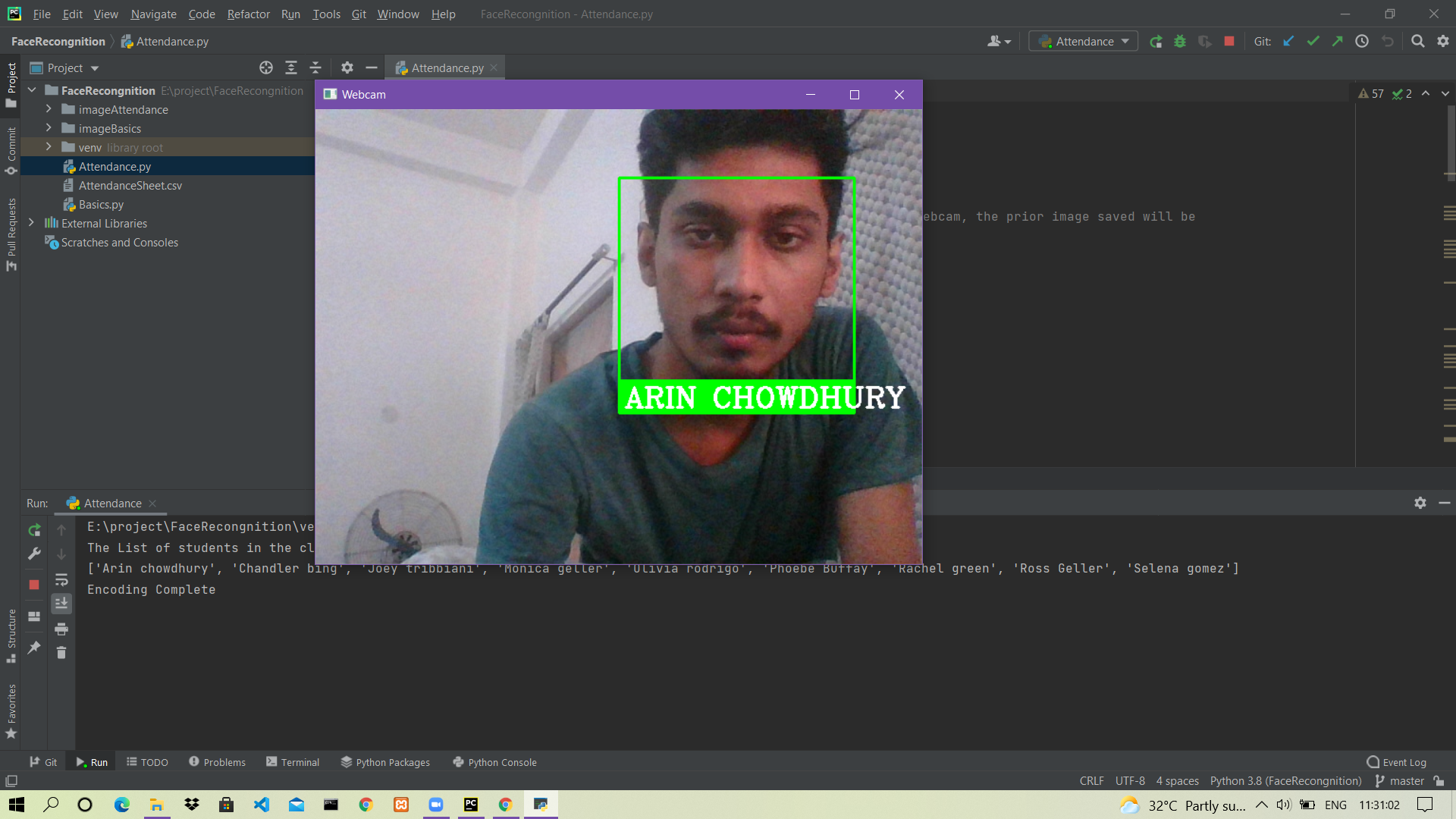 GitHub - Arin100/FaceRecongnition-and-attendance-mangement-system ...