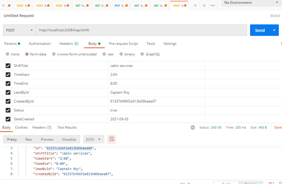 Add endpoints for Update and delete operation in shift schedule ...