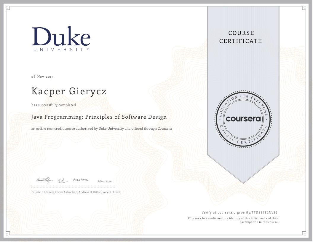 Java Programming Principles of Software Design