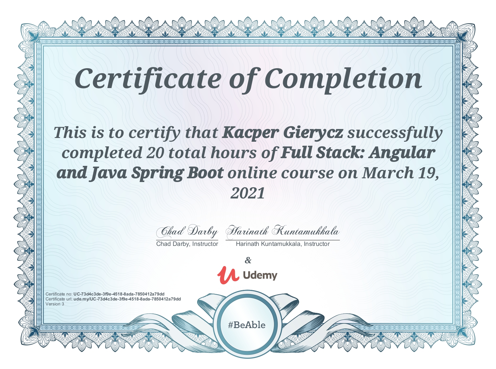Full Stack Angular Spring Boot