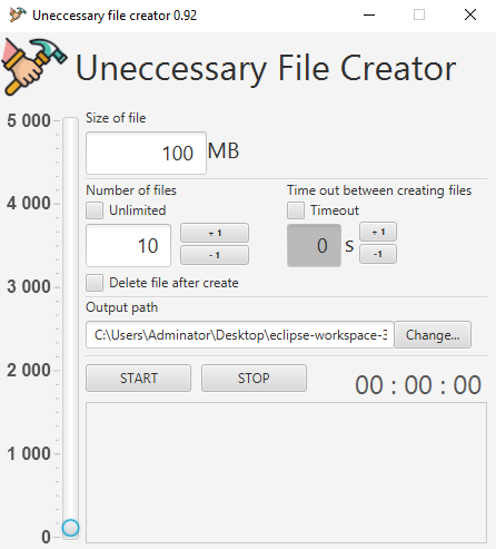 GitHub - JRulik/UneccessaryFileCreator: Application to create files of ...