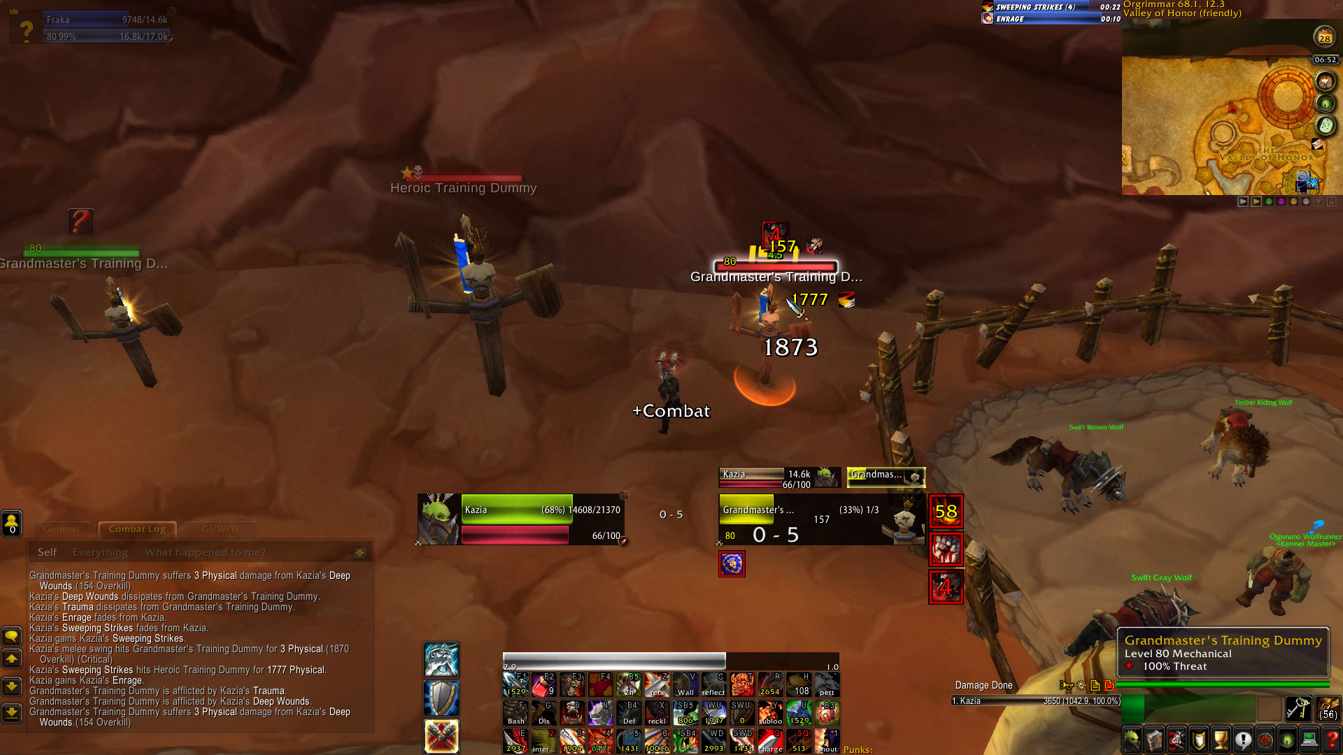 [Warrior, Spell] Sweeping Strikes works good in one way. · Issue 2580