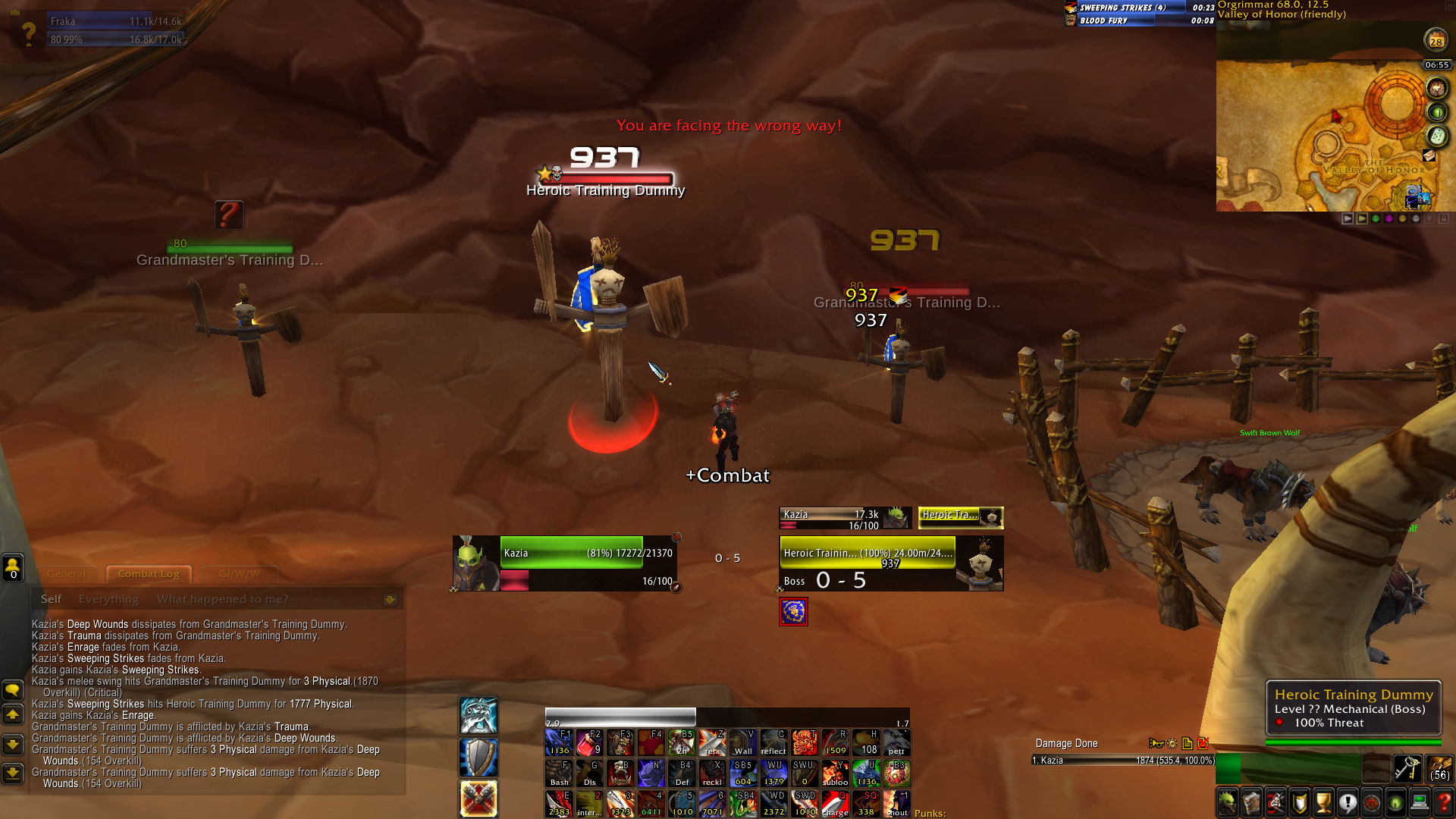 [Warrior, Spell] Sweeping Strikes works good in one way. · Issue 2580