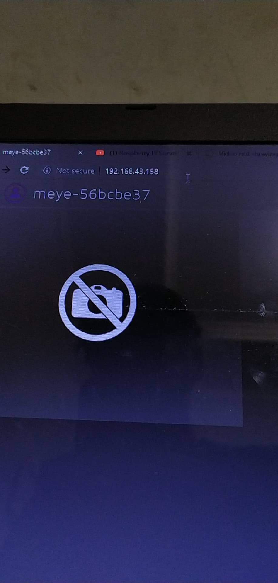 motionEye error, no image shown on web · Issue 2243 · motioneye