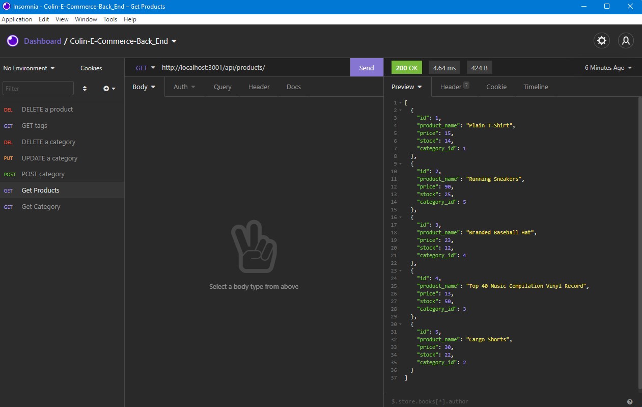 GitHub - ColinNebula/colin-ecommerce-back-end
