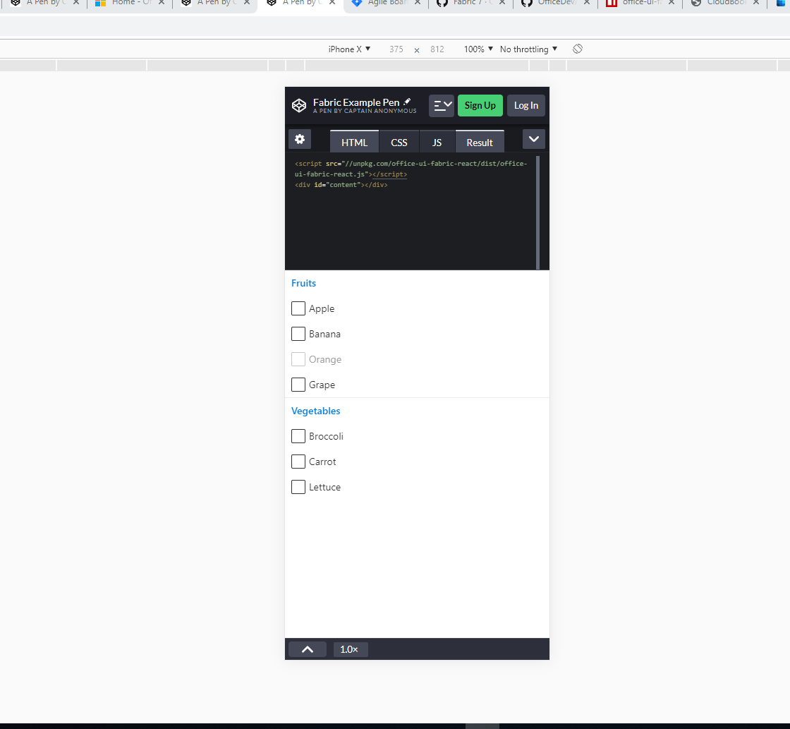 Can not close Fabric 7 multi select dropdown when screen size is set to ...