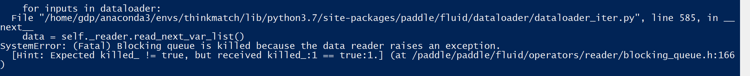 使用dataloader报错 · Issue #38556 · PaddlePaddle/Paddle · GitHub