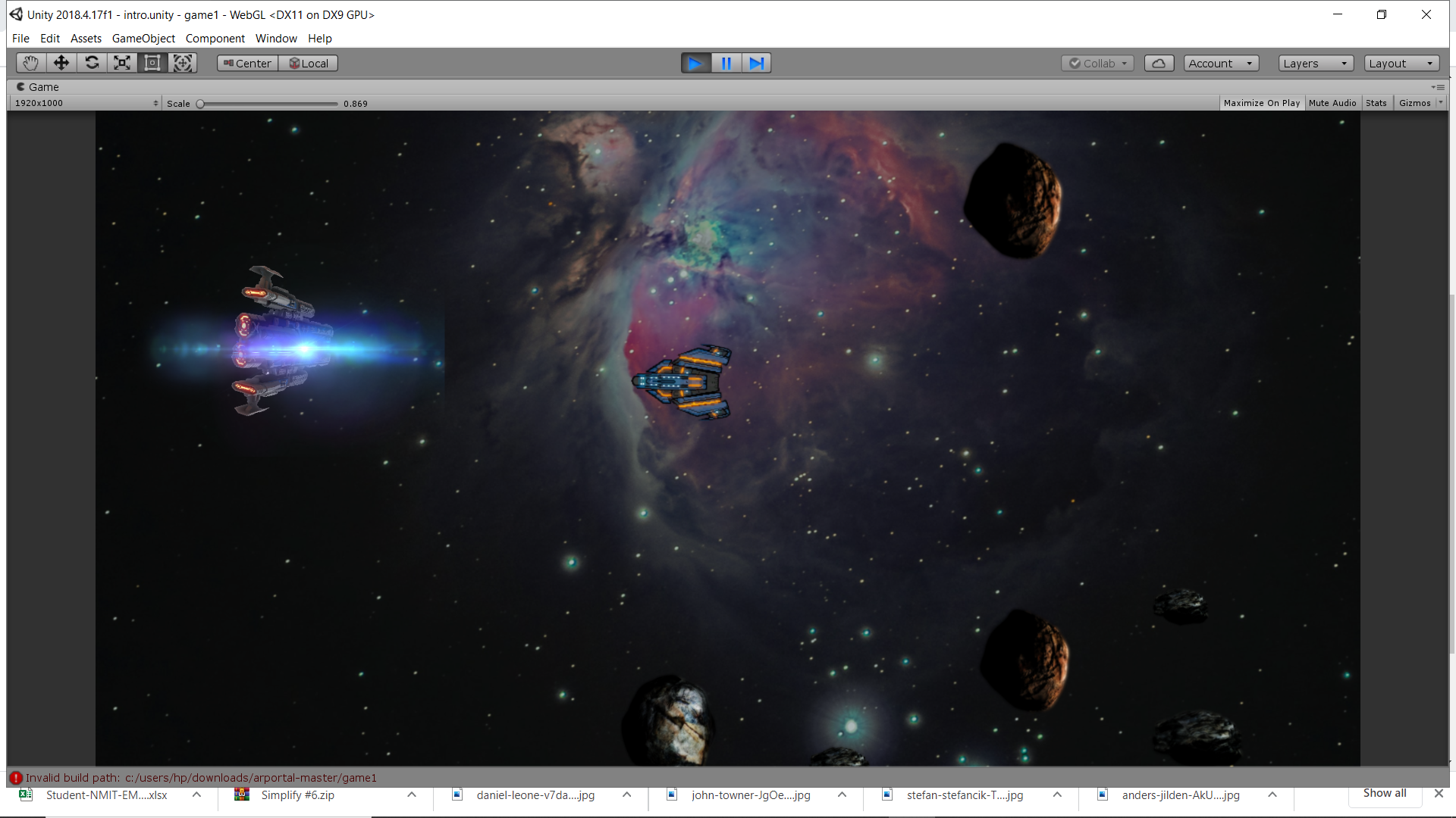 GitHub - purnima143/Spacebattlegame