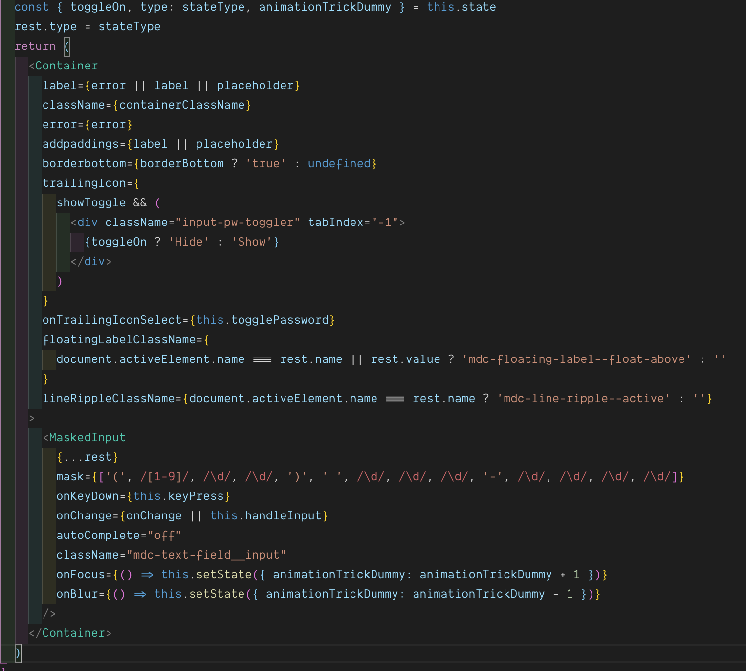 Masked Input for Text Field · Issue #800 · material-components/material ...