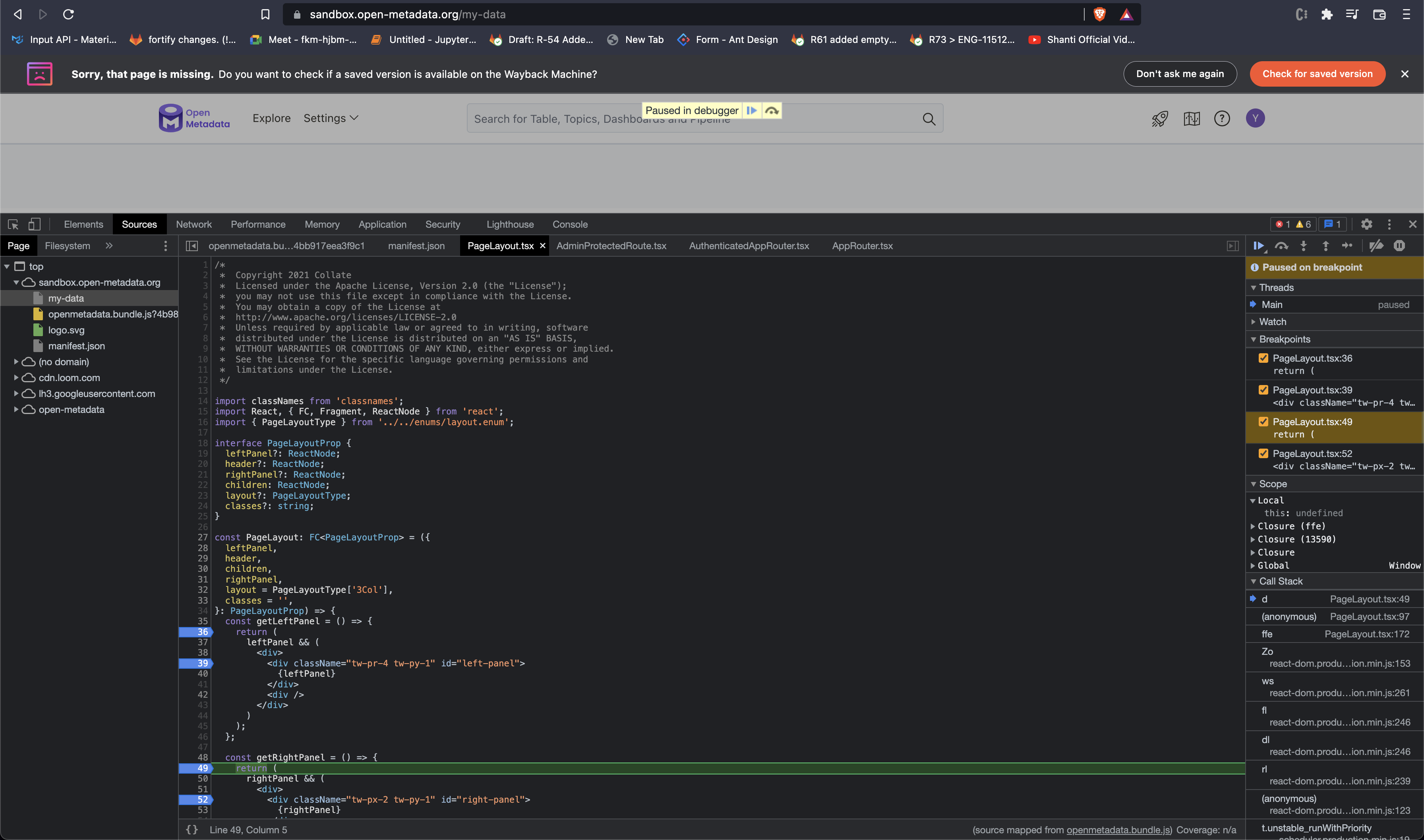 Source code is visible in production mode · Issue #5291 · open-metadata ...