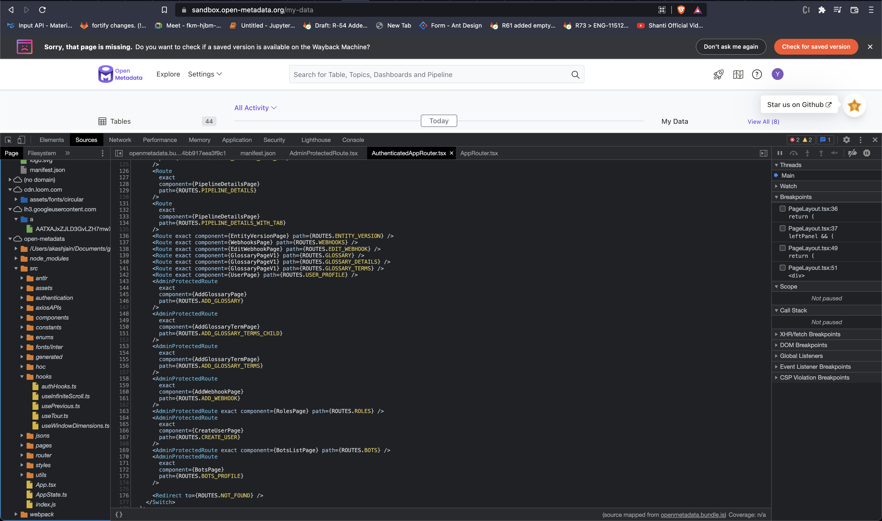 Source code is visible in production mode · Issue #5291 · open-metadata ...