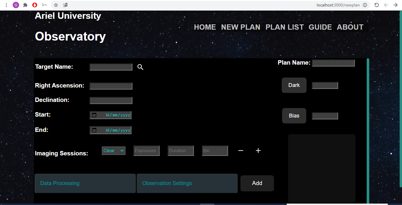 GitHub - Yinonss/AU-Observatory: Final project in Computer Science B.Sc ...