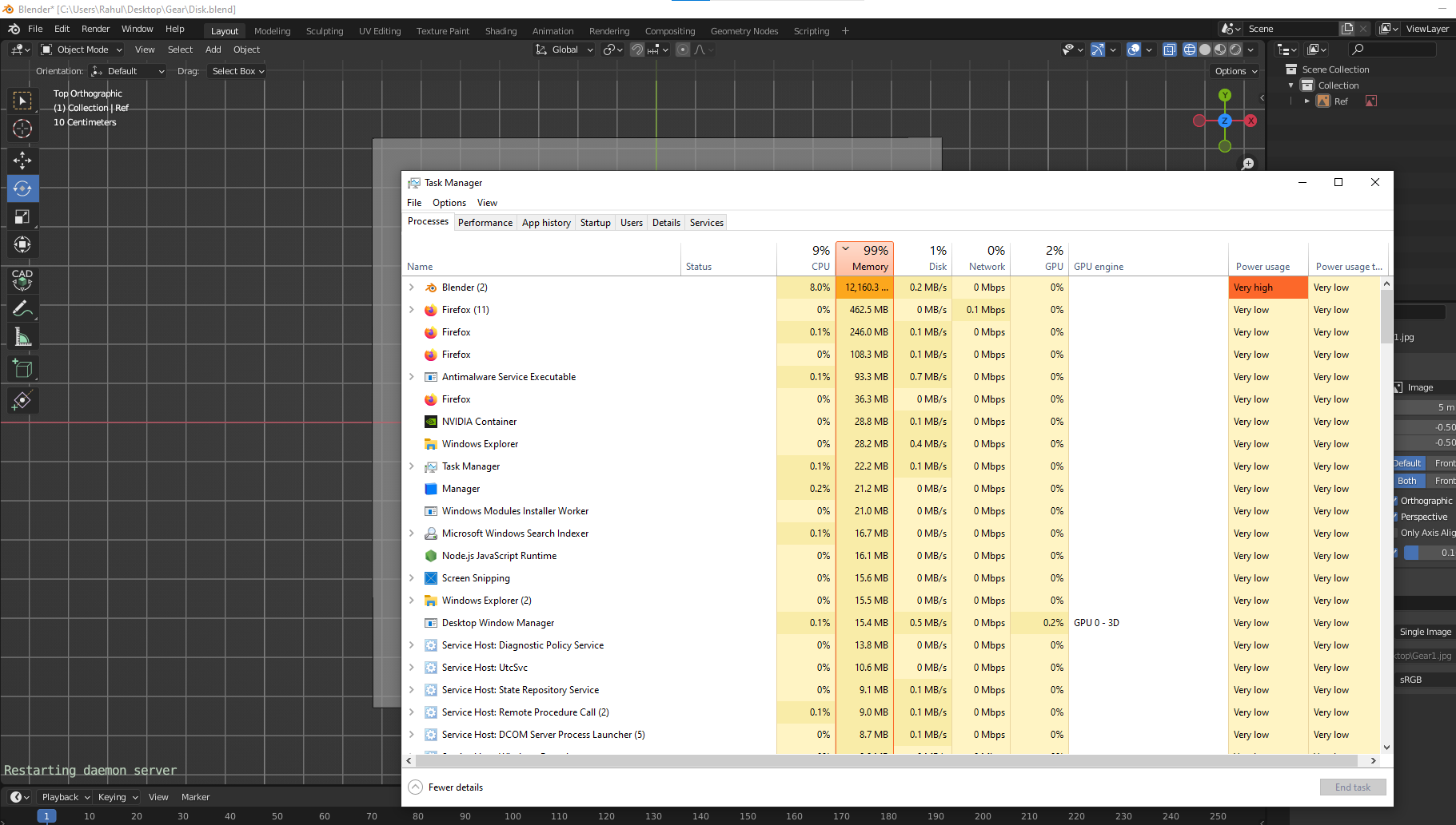 Consuming Lots of ram and causing blender to lag · Issue 864