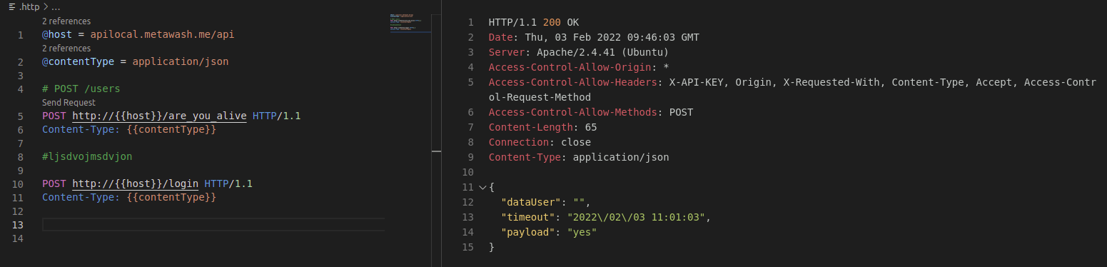 Send Request Restclient Vscode Button to send different request on the same file is not available ...