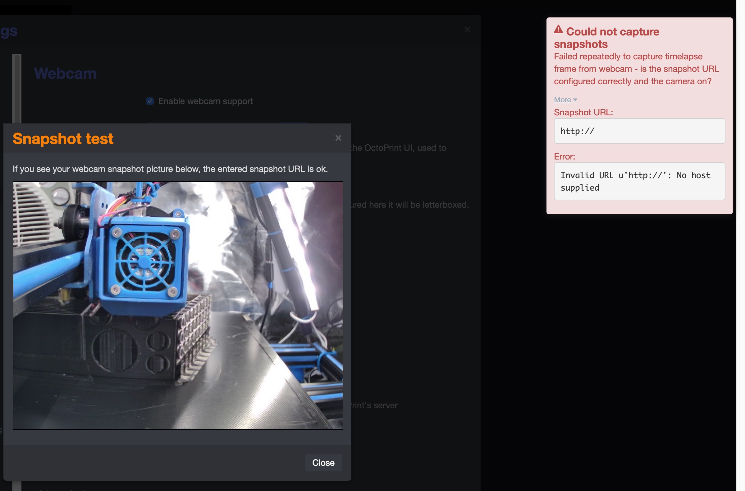 [Bug] cam snapshots continually fail · Issue 3739 · OctoPrint