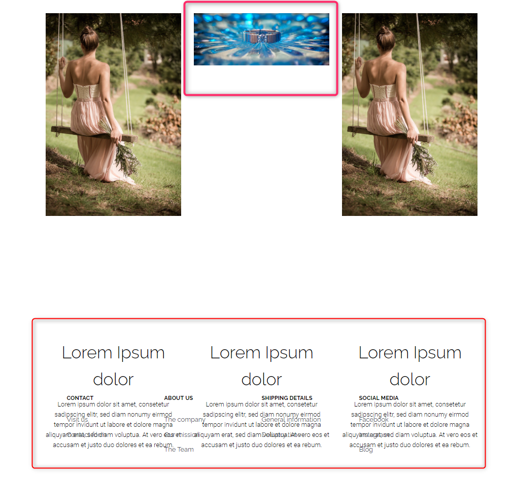 [BUG]CMS- 'Three columns, image/text cards' -the text overlap · Issue ...