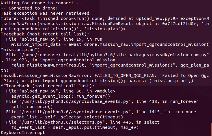 Invalid argument error with 'import_qgroundcontrol_mission' in mission ...