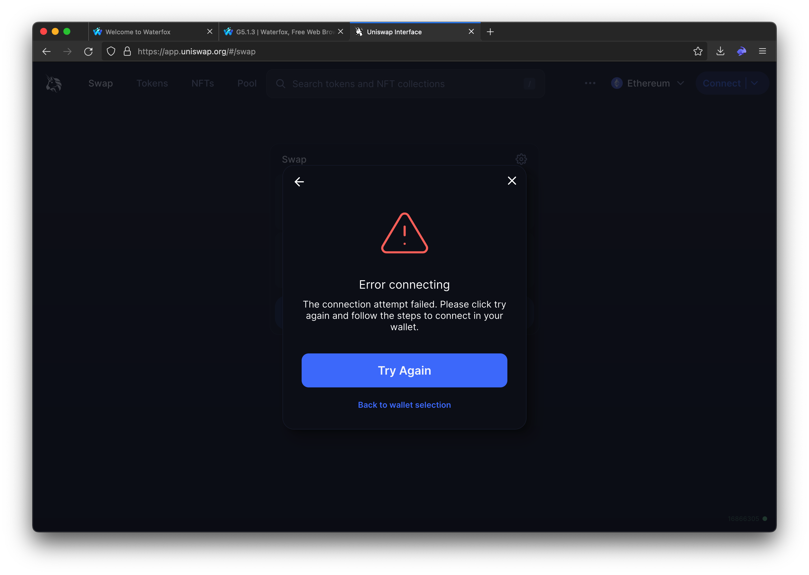 Rabby wallet extension not working · Issue #2999 · BrowserWorks/waterfox