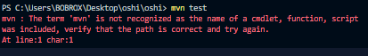 mvn-test-error