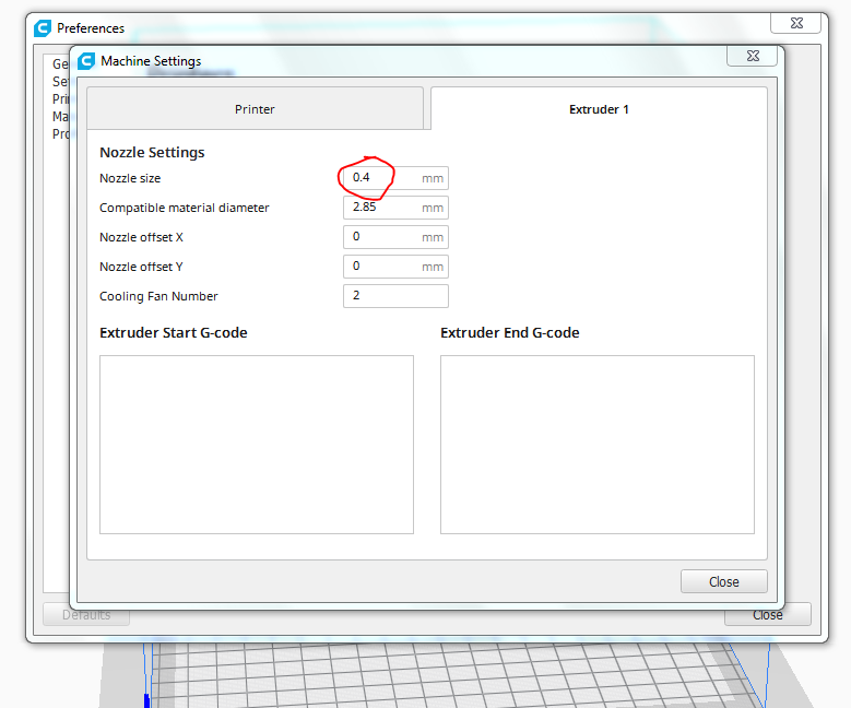 Drops UM Original nozzle size in to default · Issue 6685 · Ultimaker