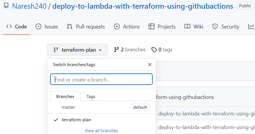 GitHub - Naresh240/deploy-to-lambda-with-terraform-using-githubactions