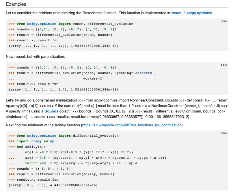 Differential Evolution Scipy at Claudia Lewis blog