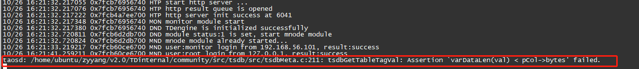 call "select * from super table" sql statement will crash the taosd ...