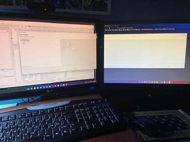 With two monitors the csv export displays an extended window · Issue ...