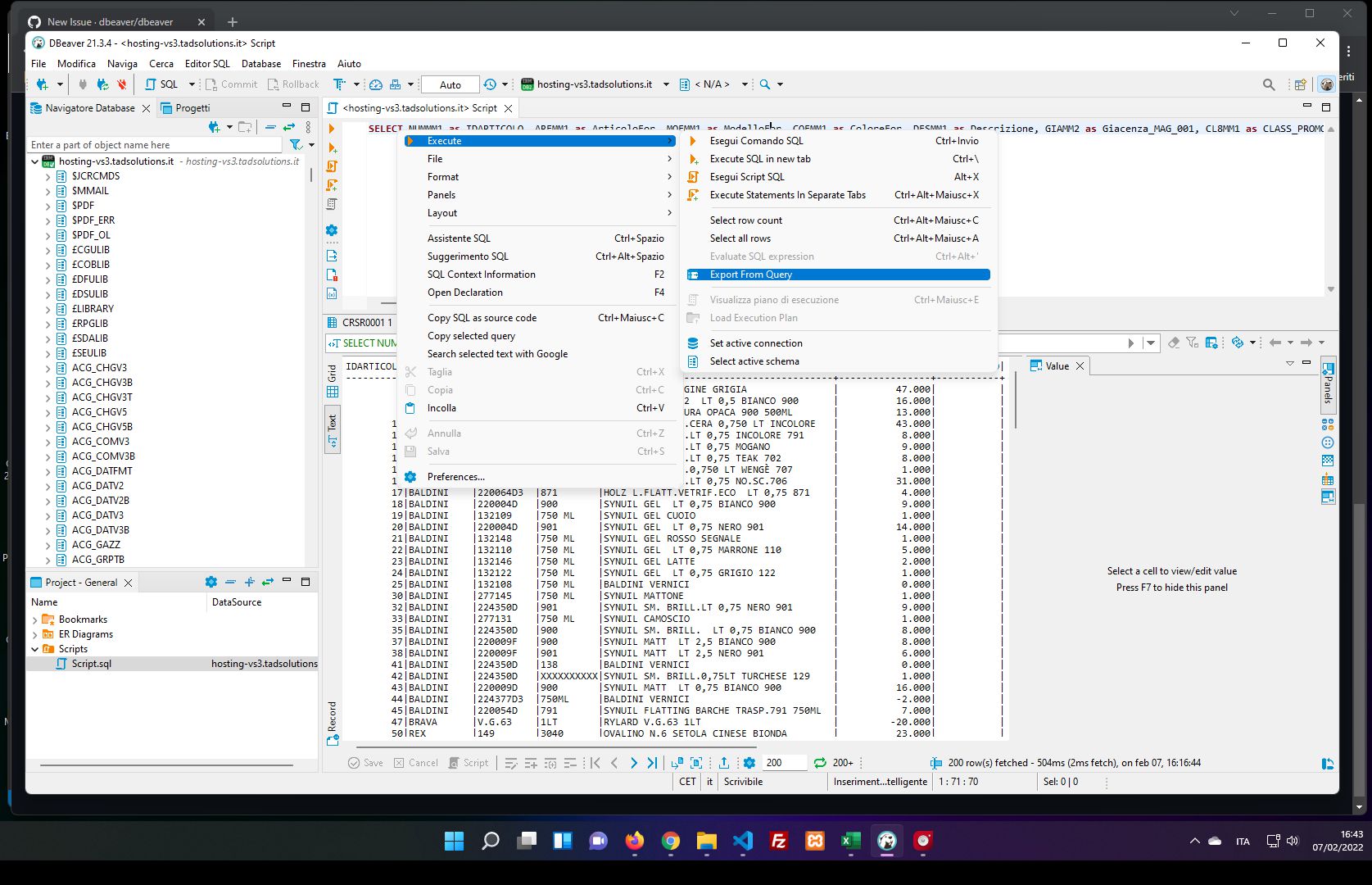 With two monitors the csv export displays an extended window · Issue ...