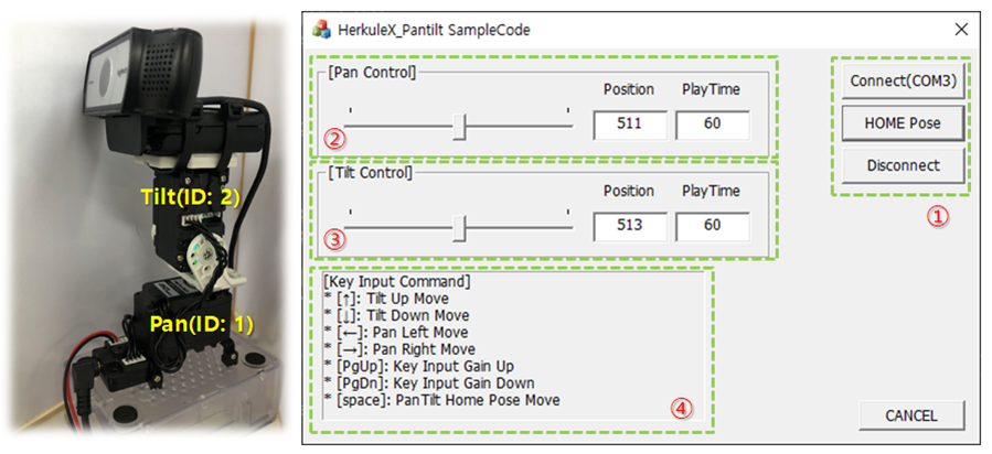 GitHub - wookbin/-HerkuleX-PanTilt_2Axis-MFC-: Sample Code using ...