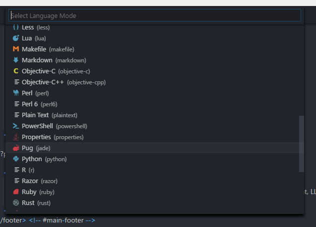 PHP Language Mode Somehow Gone · Issue #47110 · microsoft/vscode · GitHub