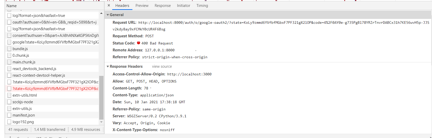 Social Endpoint Error · Issue #576 · sunscrapers/djoser · GitHub