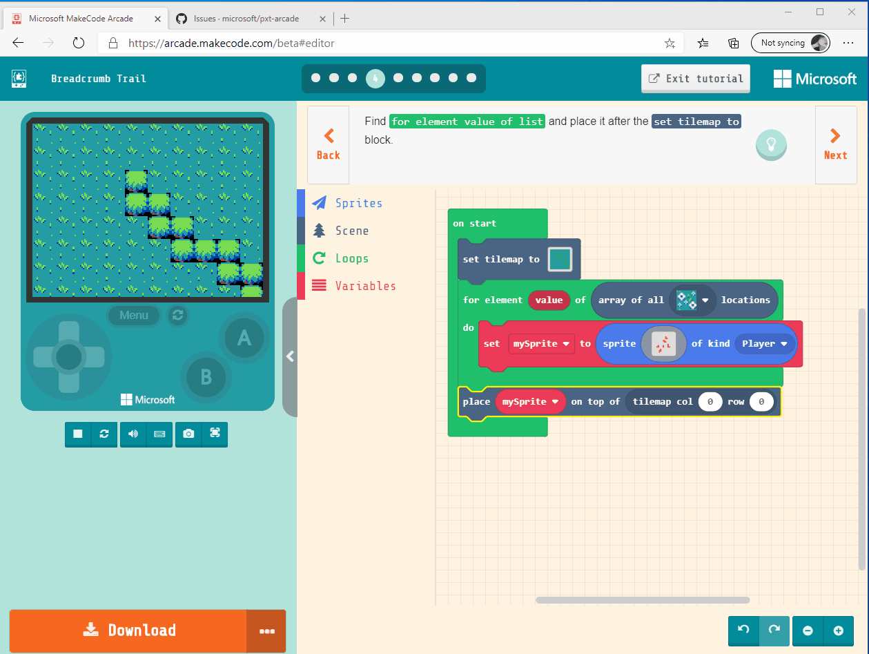 The wrong hints exist when getting to 4th and 7th step in Breadcrumb Trail · Issue 1996