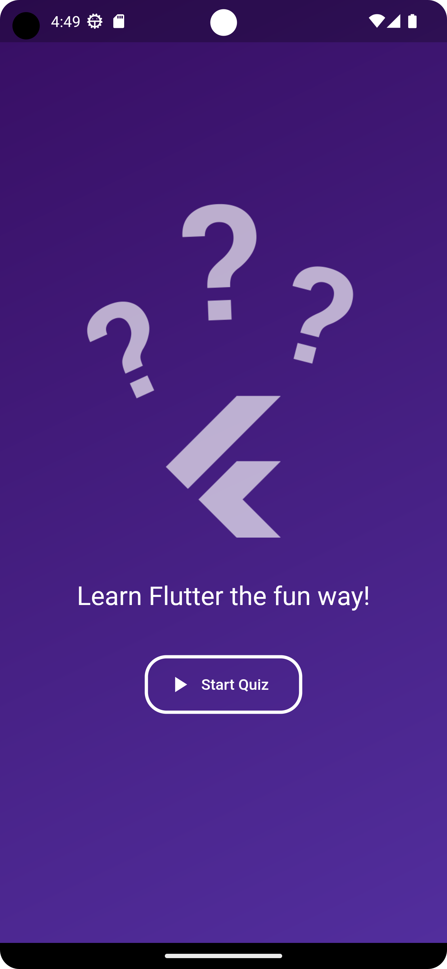 GitHub - fr3qu3ncy-dev/Flutter-Quiz: A simple Flutter app which ...
