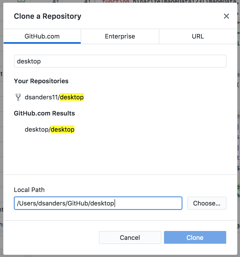 Not visually apparent which repo is selected to clone · Issue #5937 ...