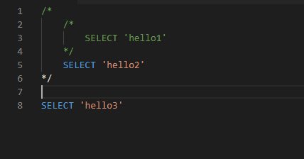 Nested SQL block comments not formatted correctly · Issue #92078 ...