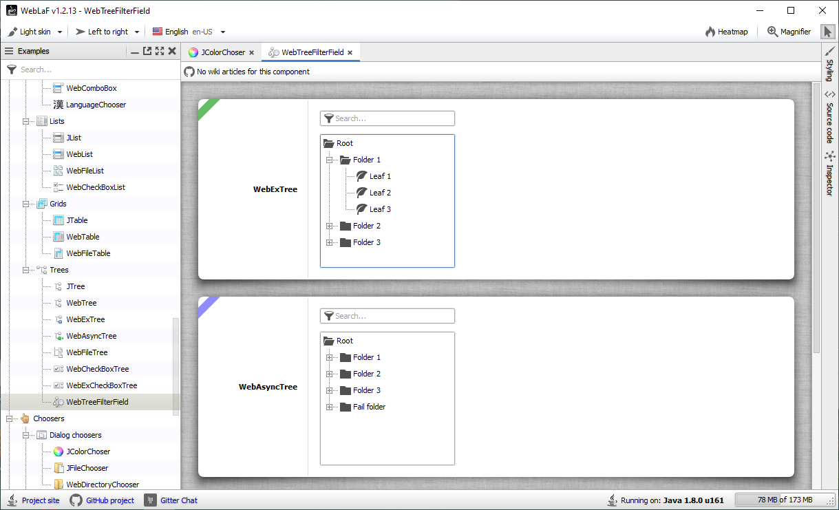 GitHub - DJ-Raven/weblaf-look-and-feel-sample