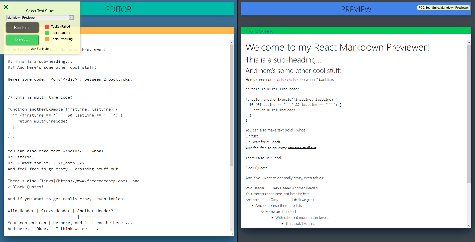 GitHub - yusufcmlt/markdown-previewer: Simple Markdown Previewer