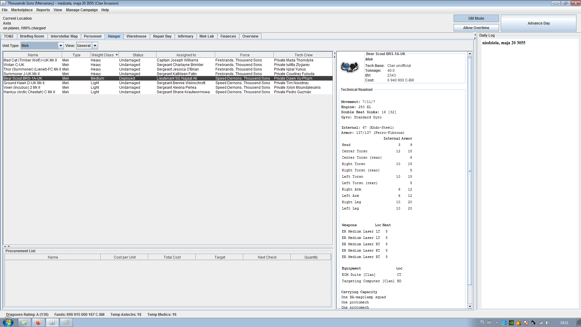 Megamek No Weapons And Systems Issue 1555 Megamek Megamek Github